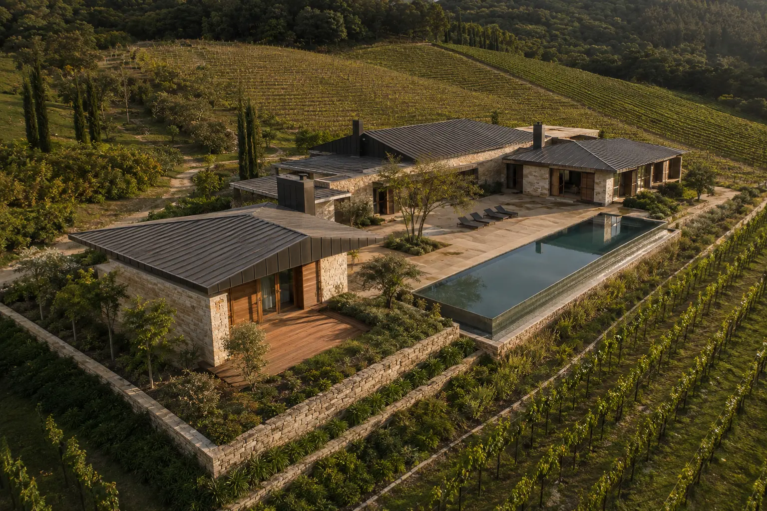 Casa Vale Dourado — vista aérea