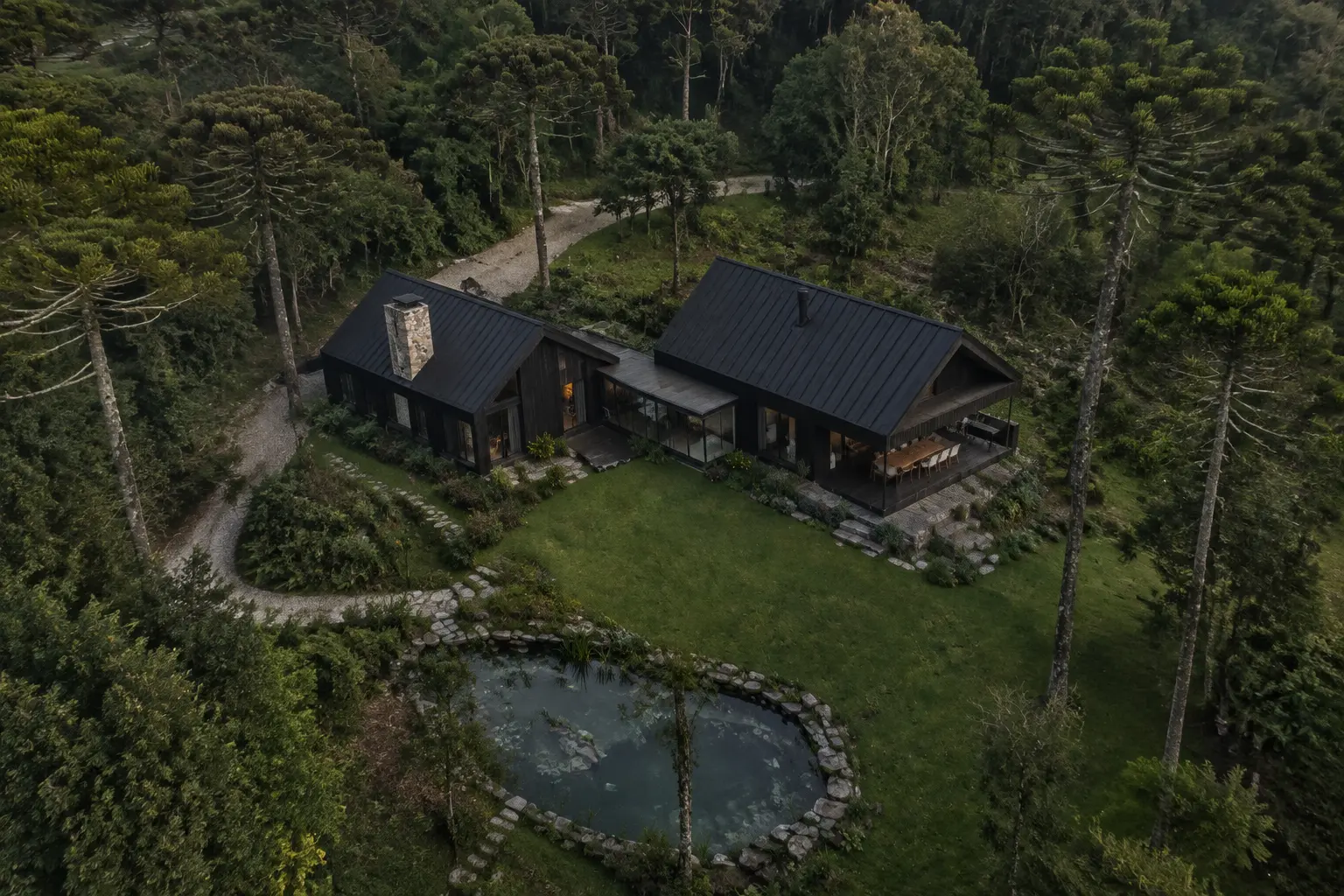 Refúgio Araucária — vista aérea
