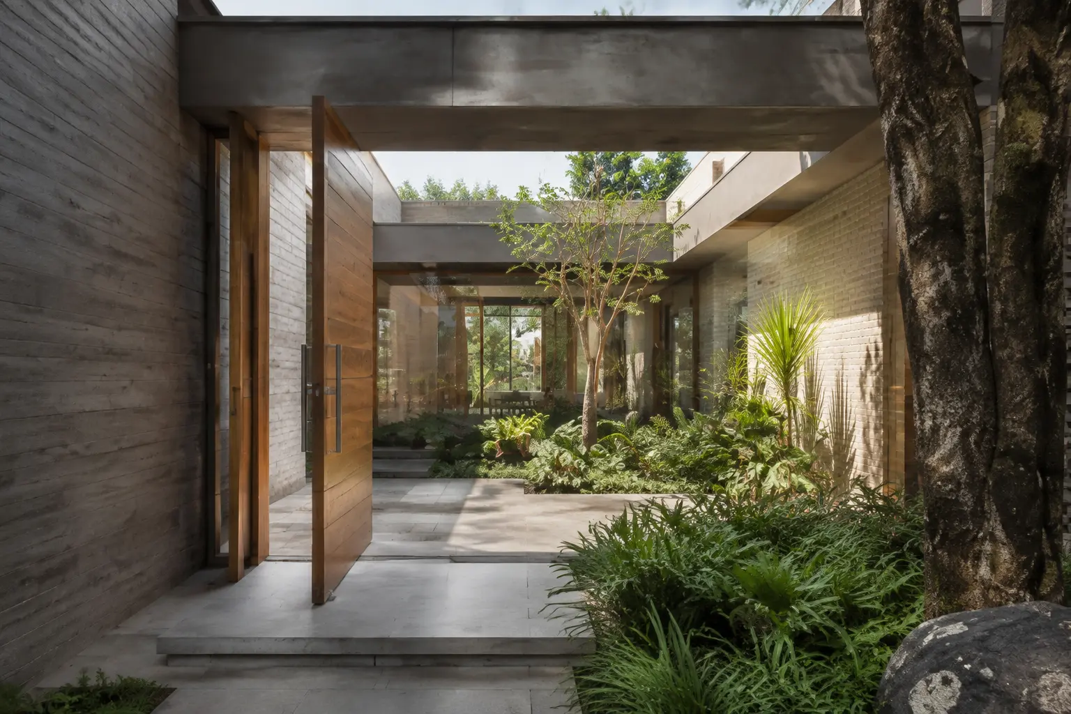 Casa Pátio — acesso